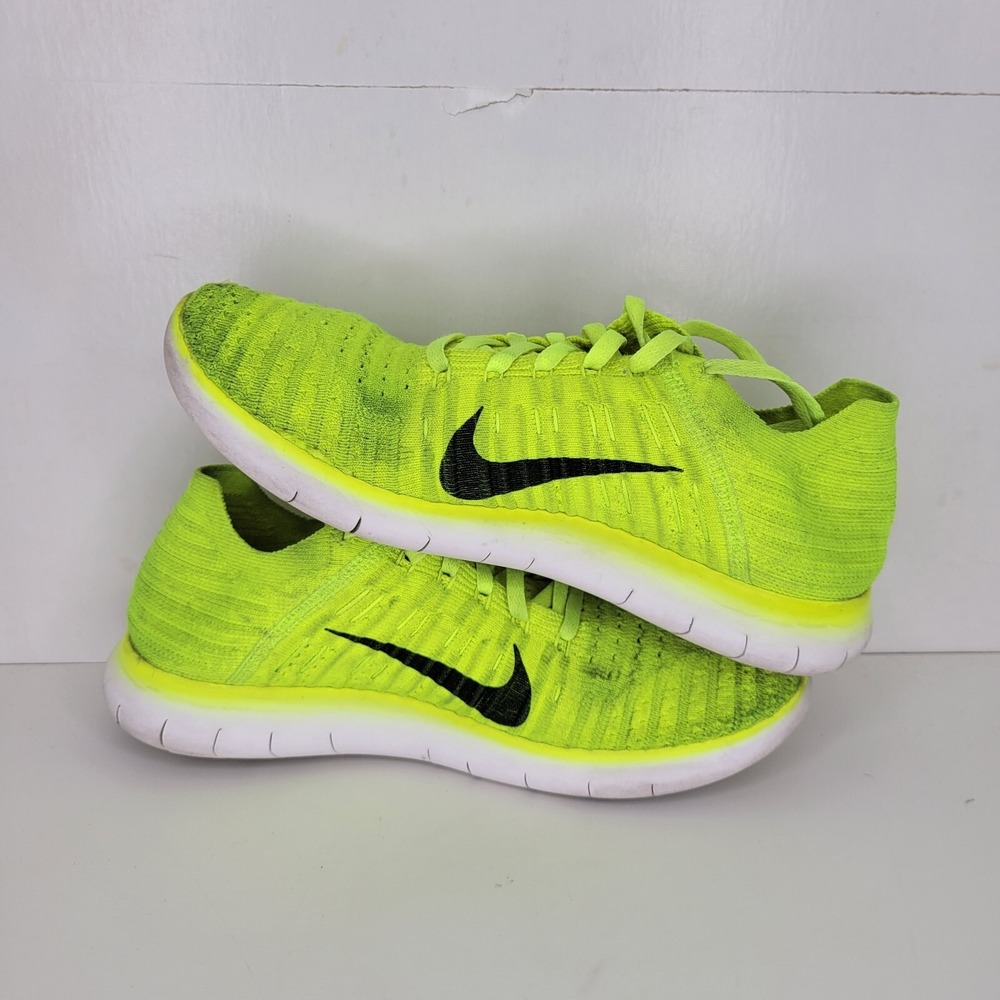 Nike Free RN Flyknit Medals Stand Volt Running Shoe 842546-700 Women Sz 7.5 VGUC - Picture 7 of 9